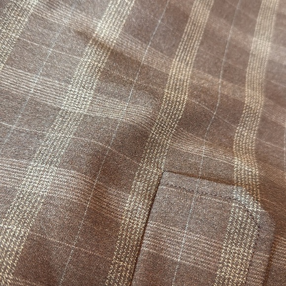 Women's‎ Ganni Brown Plaid Blazer Size M - Picture 9 of 9